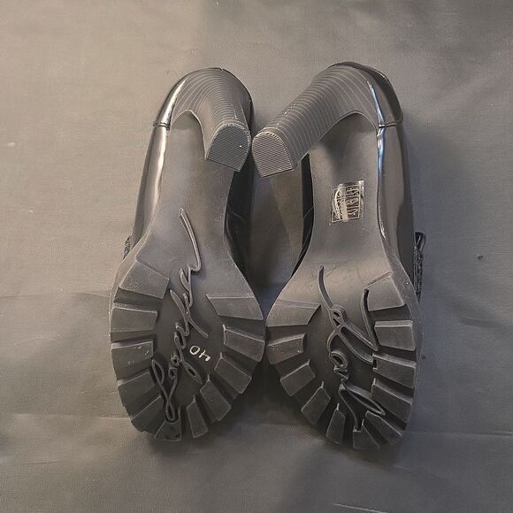 BRAND NEW KARL LAGERFELD PARIS VIRNA HIGH HEEL PATENT LEATHER SHOE - Picture 11 of 16